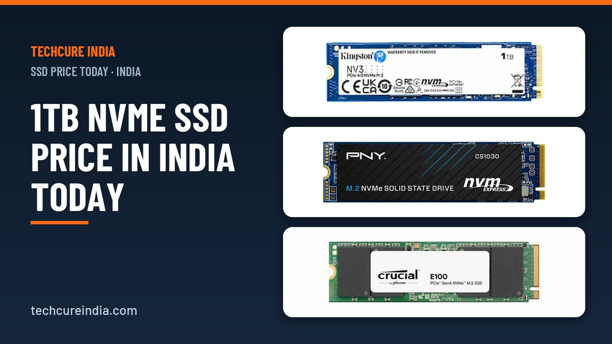 1TB NVMe SSDs from Western Digital, Kingston and Crucial
