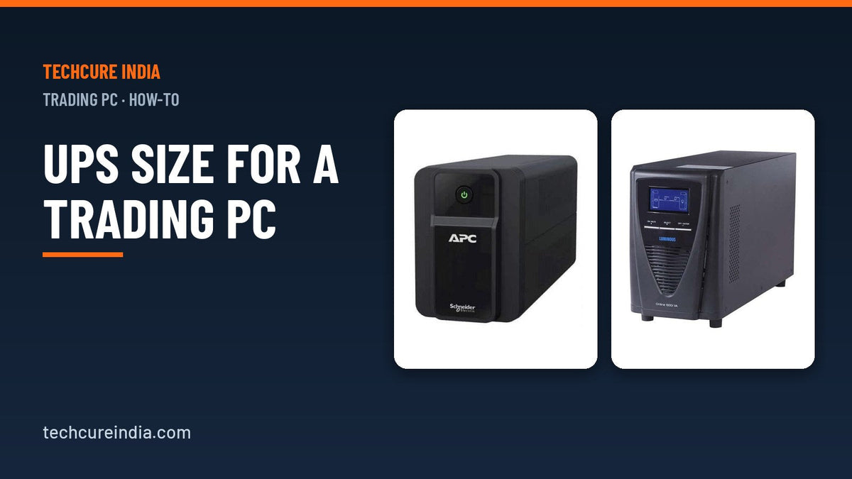APC and Luminous UPS units for trading PCs