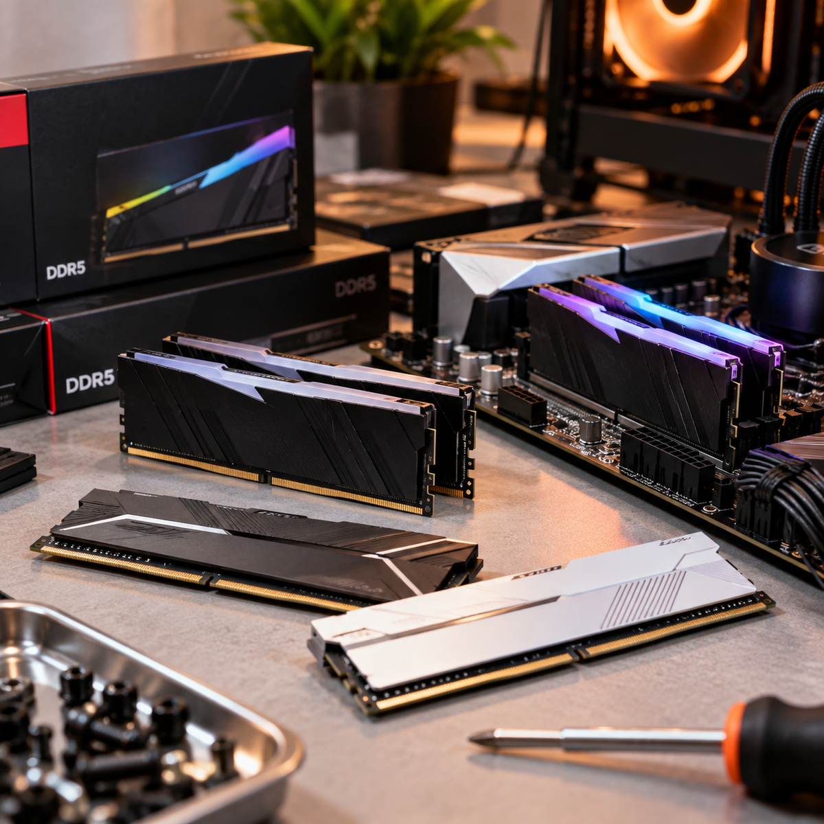DDR5 RAM modules and memory hardware for an India RAM price guide