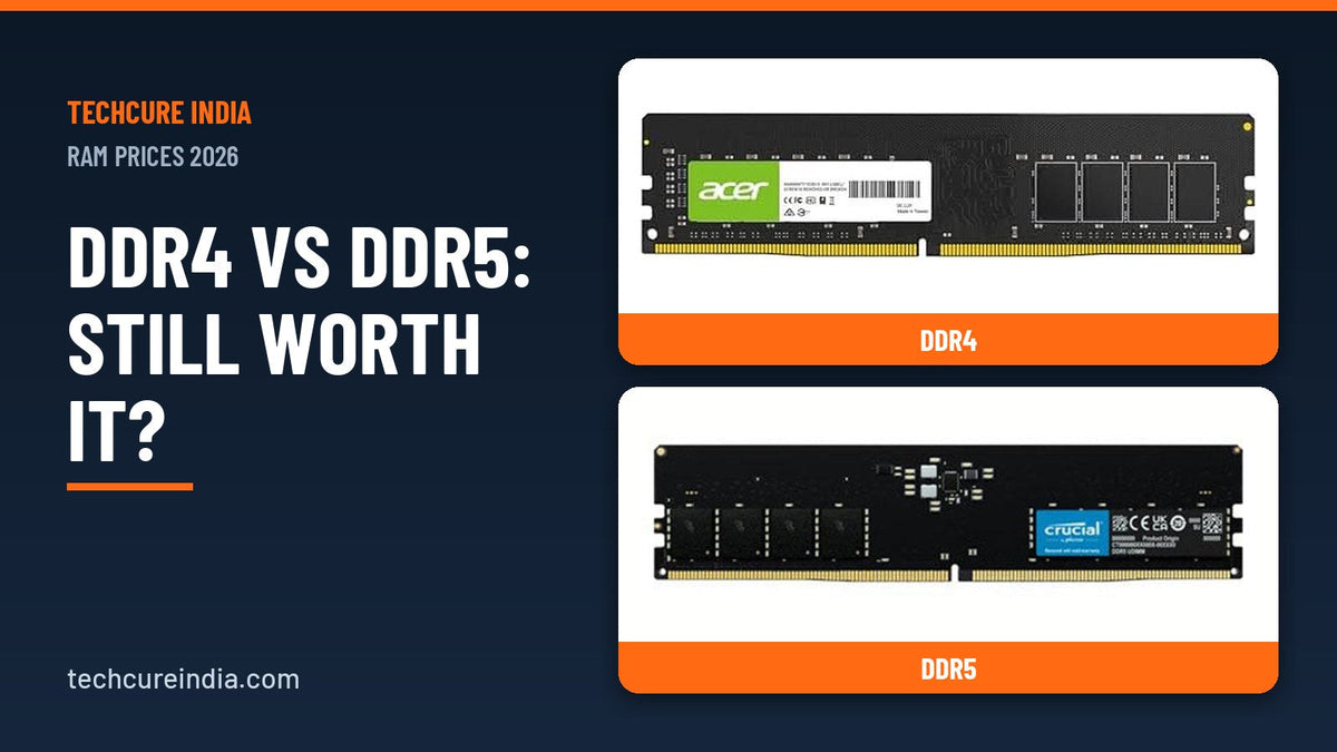 DDR4 and DDR5 desktop memory compared