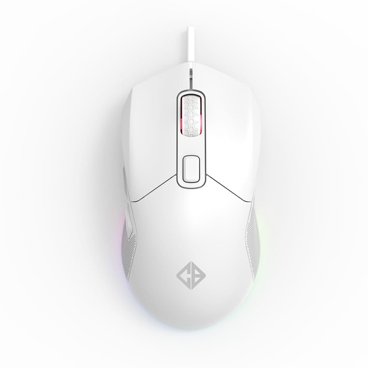 COSMIC BYTE FIRESTORM RGB (WHITE) GAMING MOUSE – TechCure India