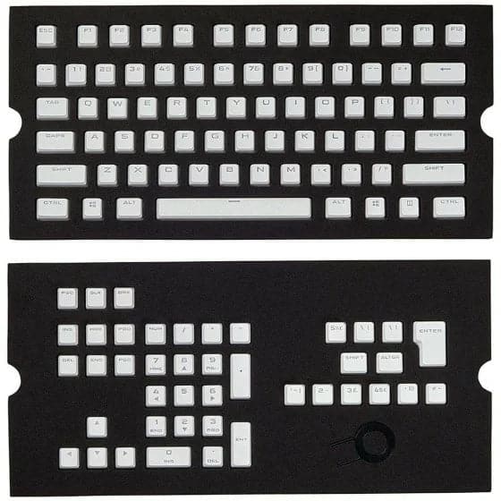 CORSAIR Gaming PBT Double shot Keycaps Full 104/105-Keyset ( White ) - 4