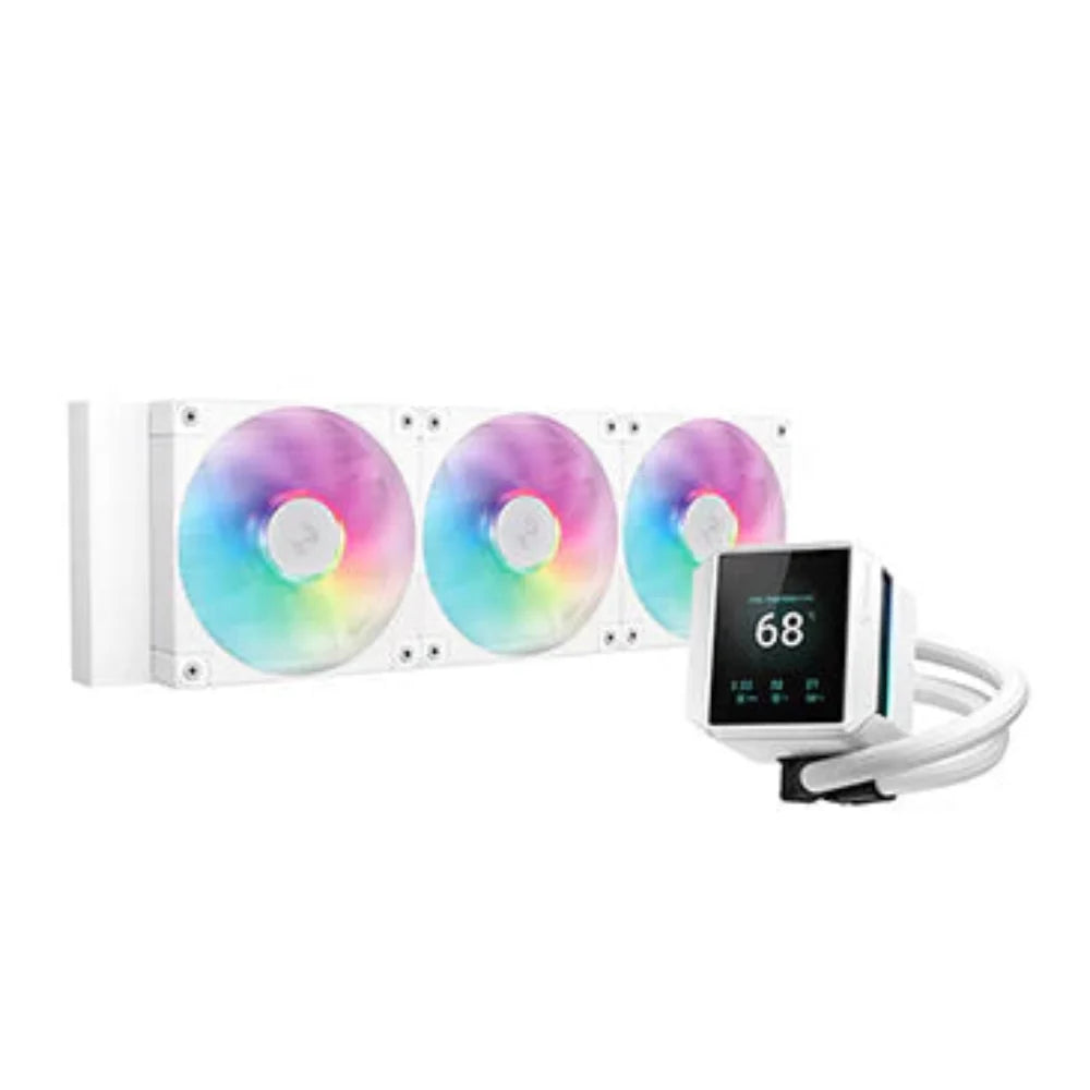 DEEPCOOL Mystique 360 ARGB 360mm CPU Liquid Cooler (White) – TechCure India