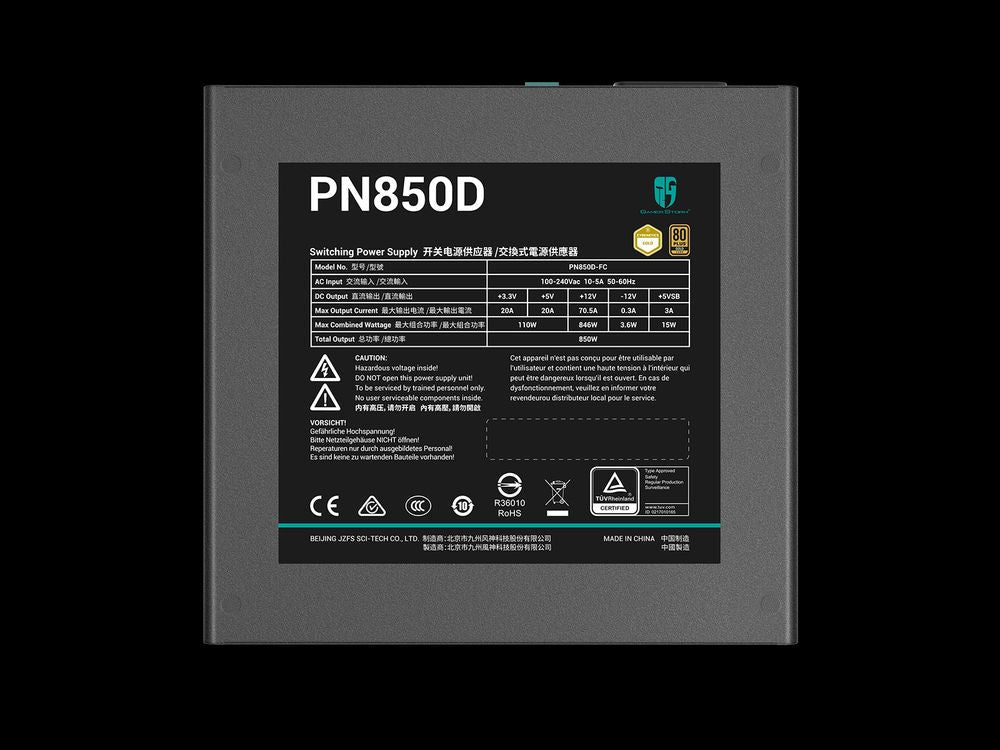 DEEPCOOL Gamer Storm PN850D 850W 80+ Gold Non Modular ATX 3.1 Power Supply - 2