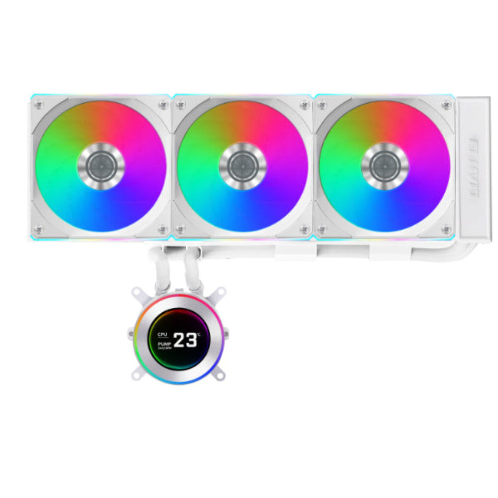 LIAN LI Hydroshift ll 360CL ARGB 360mm CPU Liquid Cooler ( With LCD Display ) ( White ) – TechCure India