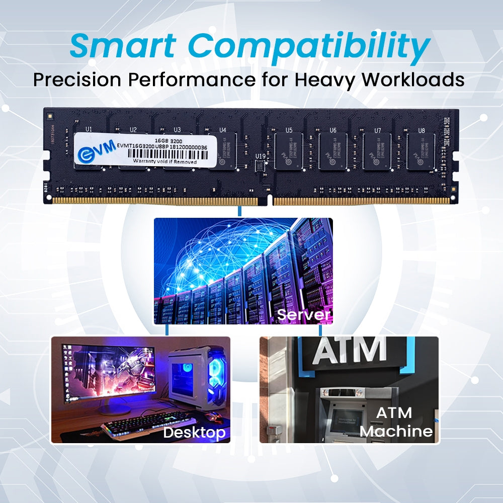 EVM 16GB DDR4 3200MHZ RAM EVMT16G3200U88P – TechCure India