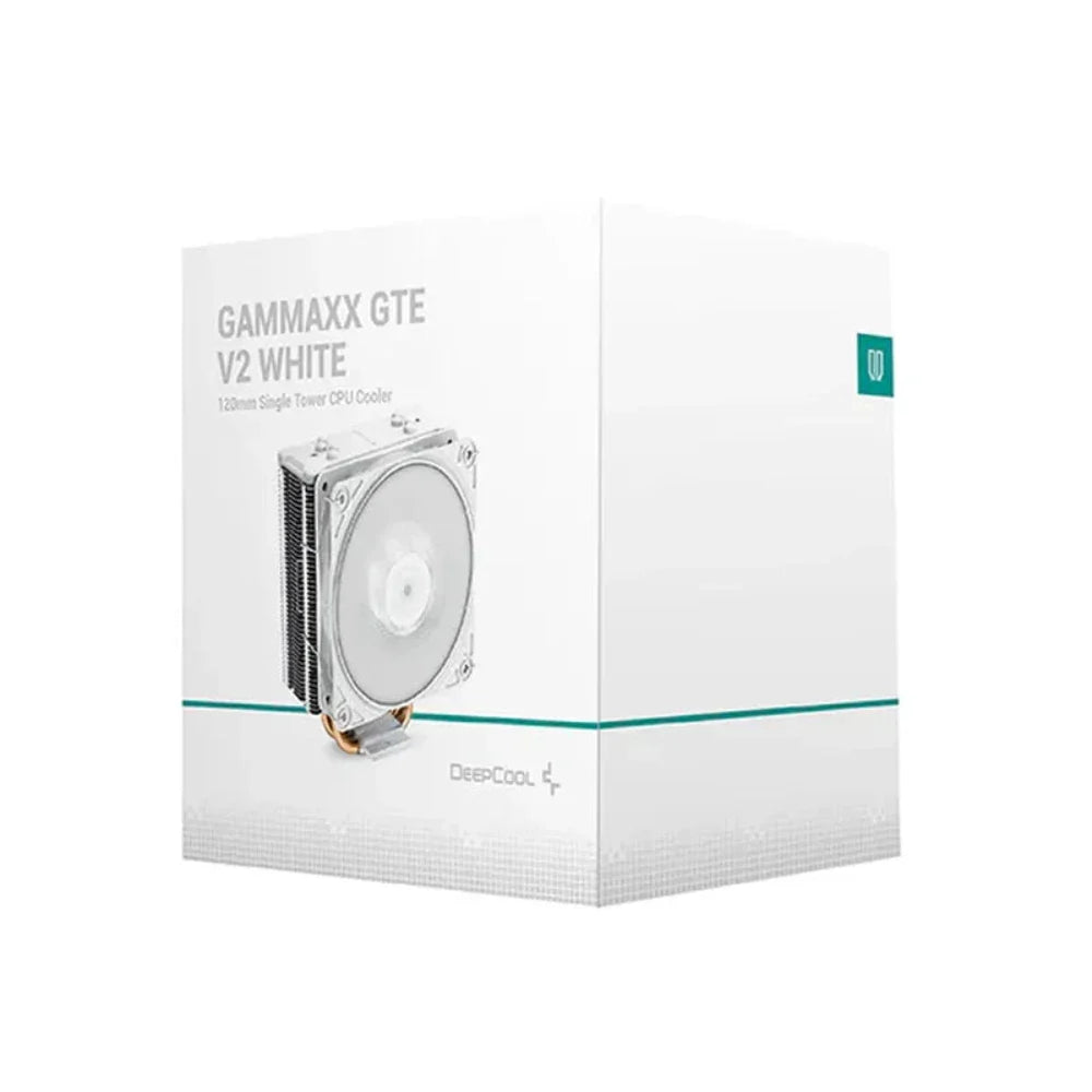 DEEPCOOL Gammaxx GTE V2 120mm Single Tower CPU Air Cooler (White) - 5