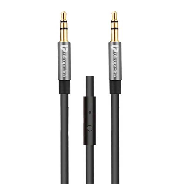 UltraProlink AudioOX - 3.5mm Cable with Mic (UL108BLK-0150) – TechCure India