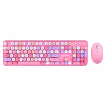 AULA AC306 Wireless Gaming Keyboard ( Pink ) – TechCure India