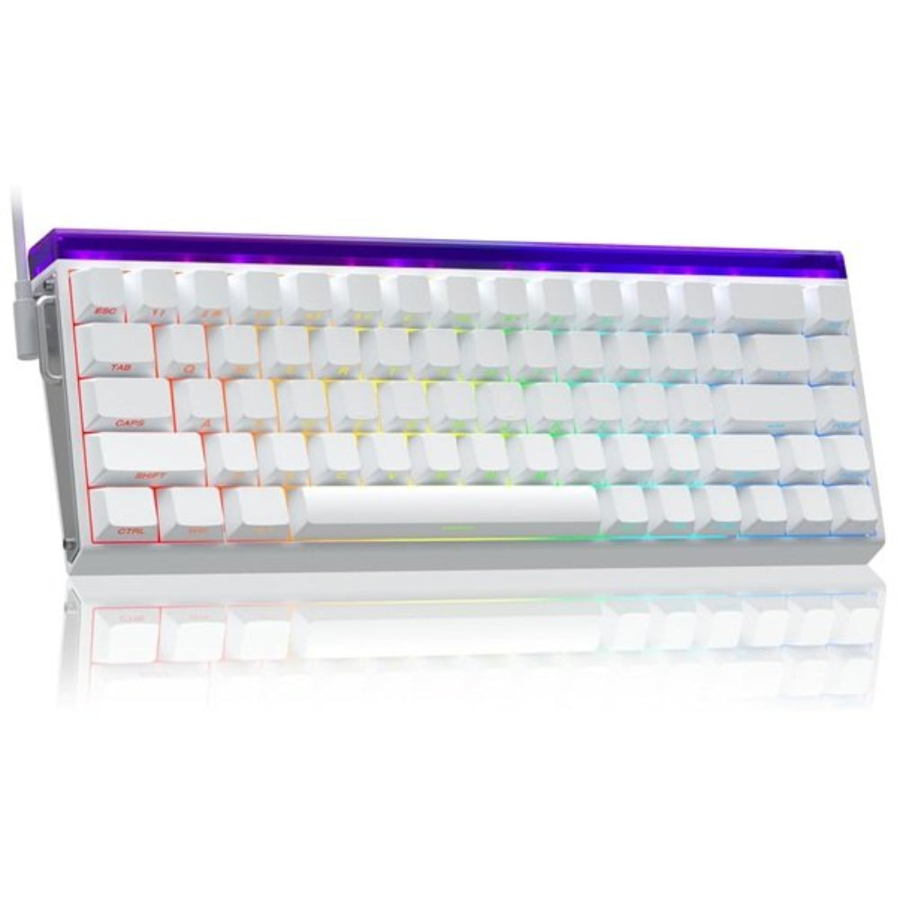 AULA Hero 68HE 60% RGB Wired Mechanical Gaming Keyboard ( White ) ( Meteor Magnetic Switch ) ( HERO68WM ) – TechCure India