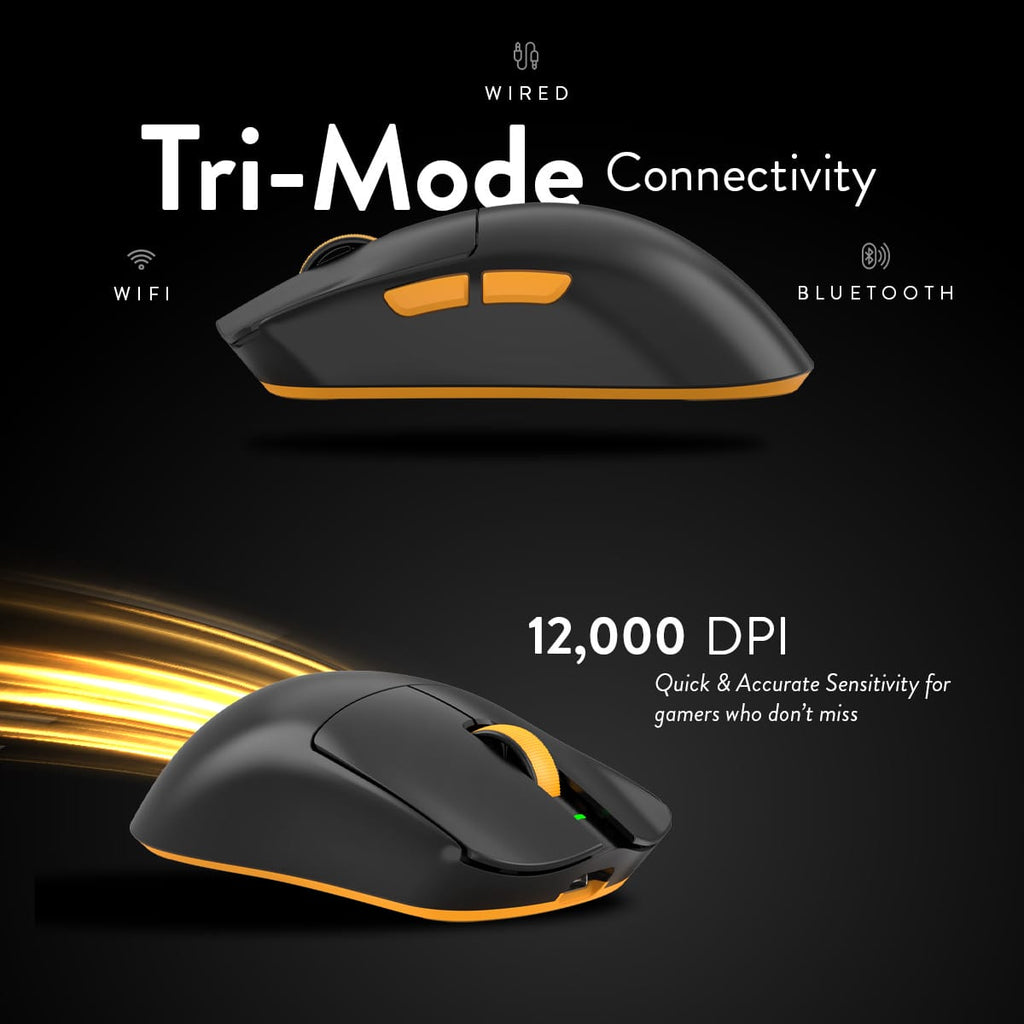 Cosmic Byte Aether Tri Mode Gaming Mouse, PixArt 3311 Sensor, Optical Switches, Replaceable Battery, Black – TechCure India