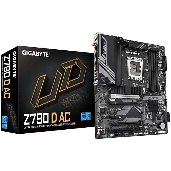 GIGABYTE Z790 D AC (rev. 1.0) LGA 1700 Intel ATX Motherboard Supports Intel 12th, 13th & 14th Gen Processors – TechCure India