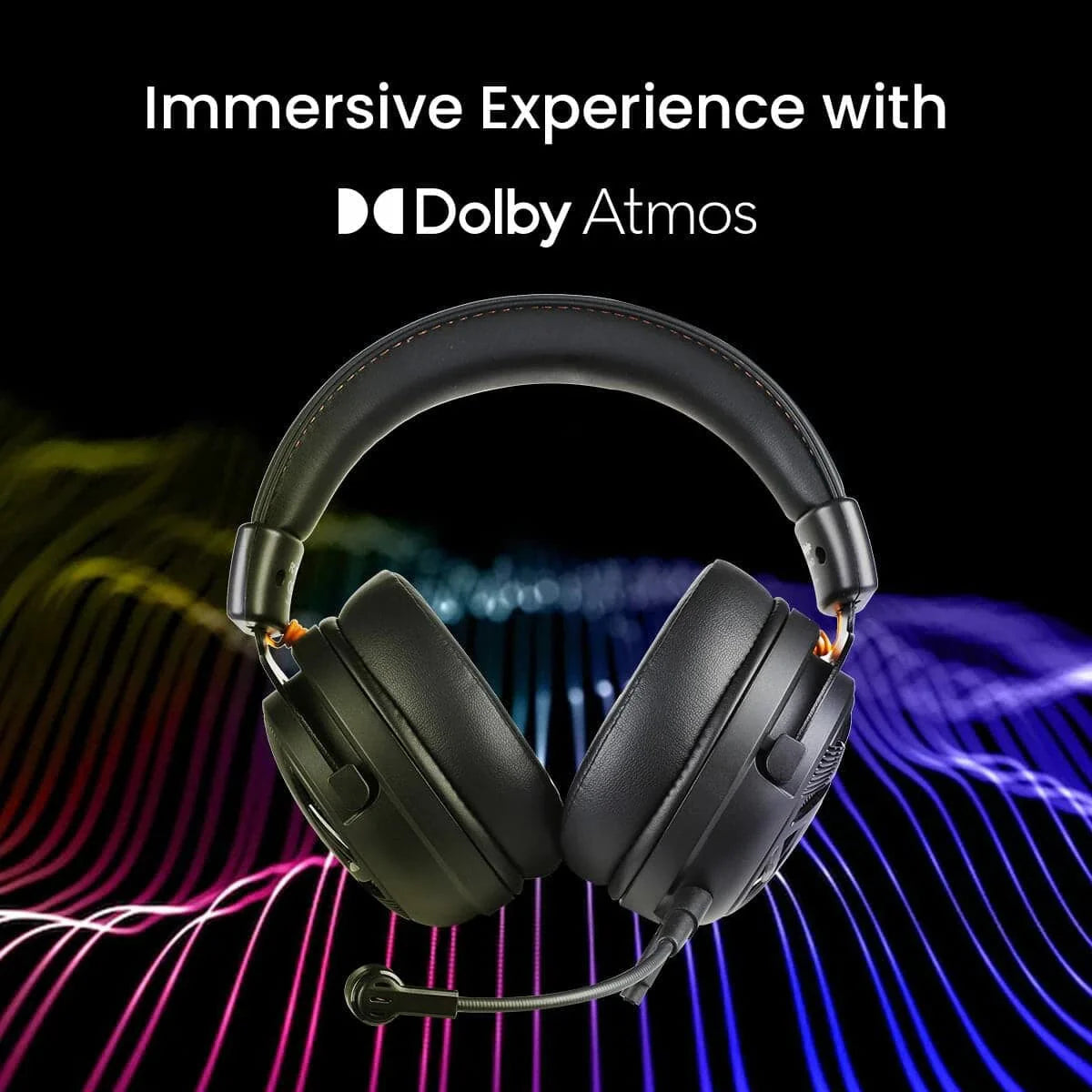 COSMIC BYTE Equinox Neutrino Wired Stereo Gaming Headphone With Mic ( Black ) ( PC/PS4/PS5/Mobile/Xbox ) - 2