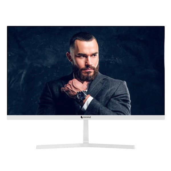 Coconut 27 inch LED Frameless Ultra slim HD Monitor, 75Hz Refresh Rate, 1080p White – TechCure India