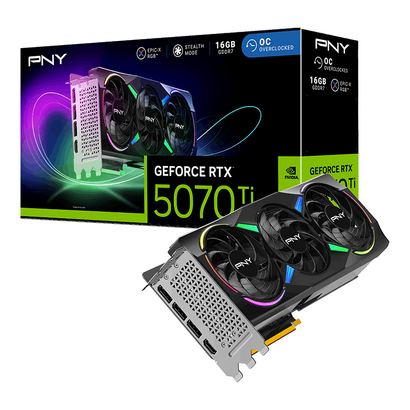 PNY GeForce RTX 5070 Ti OC 16GB GDDR7 Graphics Card – TechCure India