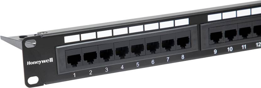 HONEYWELL CAT 6 PATCH PANEL UTP LOADED 24 PORT LAN ADAPTER – TechCure India