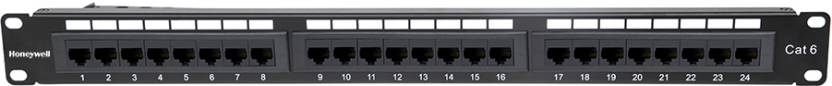 HONEYWELL CAT 6 PATCH PANEL UTP LOADED 24 PORT LAN ADAPTER – TechCure India