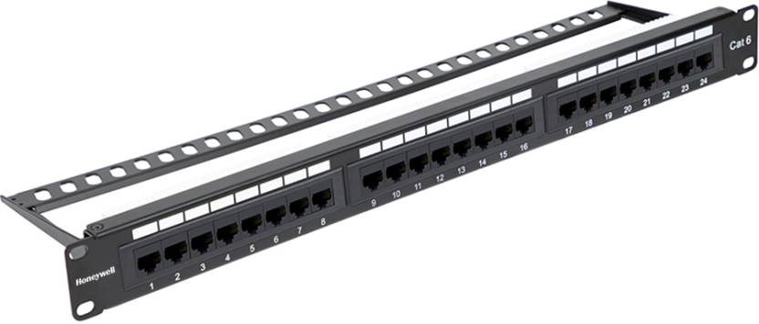 HONEYWELL CAT 6 PATCH PANEL UTP LOADED 24 PORT LAN ADAPTER – TechCure India