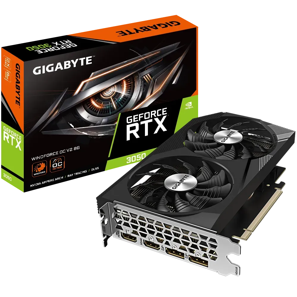 GIGABYTE GeForce RTX 3050 WindForce OC V2 8GB Nvidia Graphic Card - 2