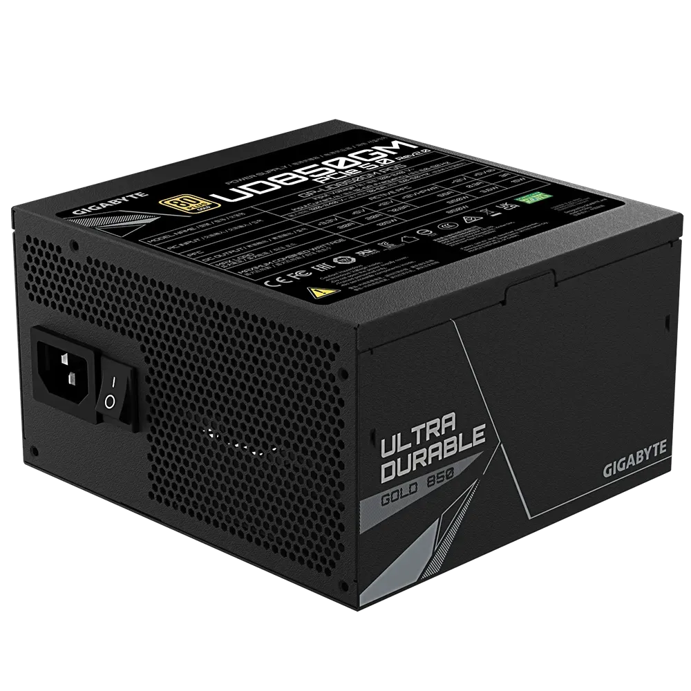 GIGABYTE UD850GM PG5 80+ Gold Fully Modular ATX 3.0 Power Supply – TechCure India