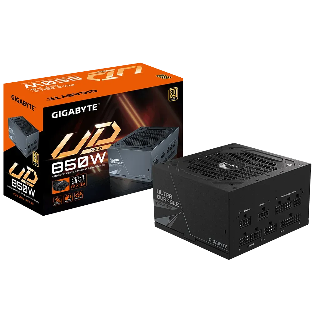 GIGABYTE UD850GM PG5 80+ Gold Fully Modular ATX 3.0 Power Supply – TechCure India