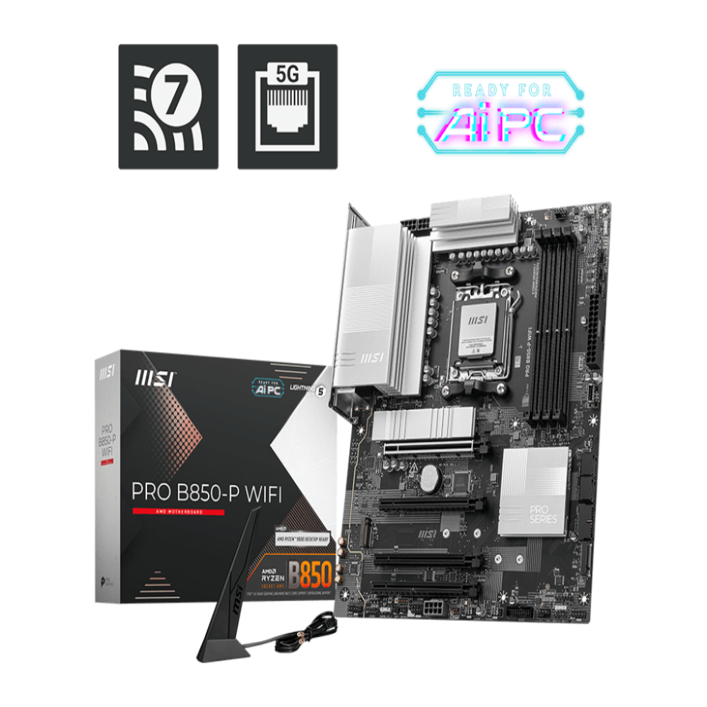 MSI Pro B850-P Wifi DDR5 AMD Motherboard – TechCure India