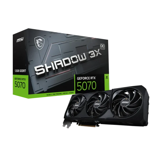 MSI GeForce RTX 5070 Shadow 3X OC 12GB GDDR7 Graphic Card – TechCure India