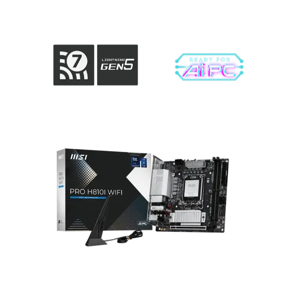MSI PRO H810I WIFI Intel ITX Motherboard – TechCure India