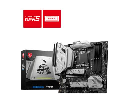 MSI MAG B760M Mortar Max Wifi LGA 1700 Intel Motherboard Supports Intel 12th , 13th & 14th Gen Processors – TechCure India