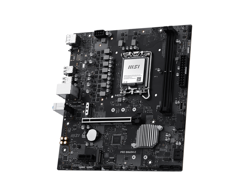 MSI PRO B860M-E INTEL LGA 1851 DDR5 Motherboard – TechCure India