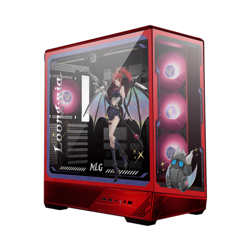 MSI Pano 130R ARGB ATX Mid Tower Cabinet ( Red ) – TechCure India