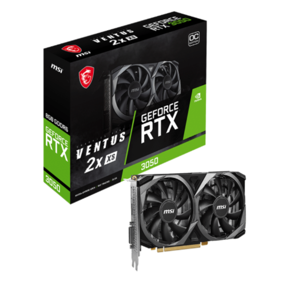 MSI GeForce RTX 3050 Ventus 2X XS OC 8GB Nvidia Graphic Card – TechCure India