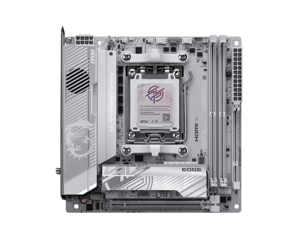 MSI MPG X870I EDGE TI EVO WIFI AM5 DDR5 Motherboard – TechCure India