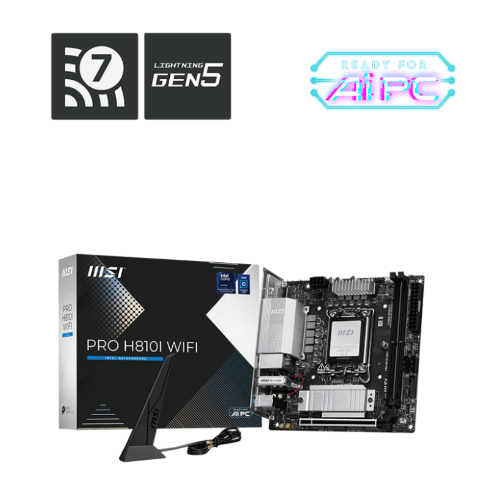 MSI Pro H810I Wifi7 DDR5 Intel Motherboard – TechCure India