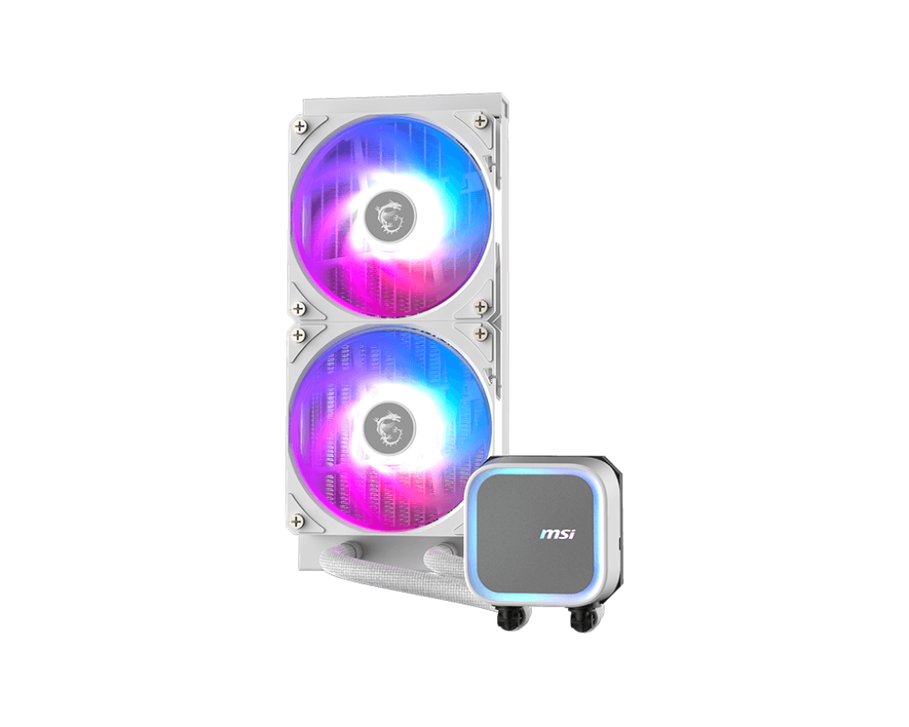 MSI MAG CORELIQUID A13 240 AIO CPU LIQUID COOLER - WHITE – TechCure India