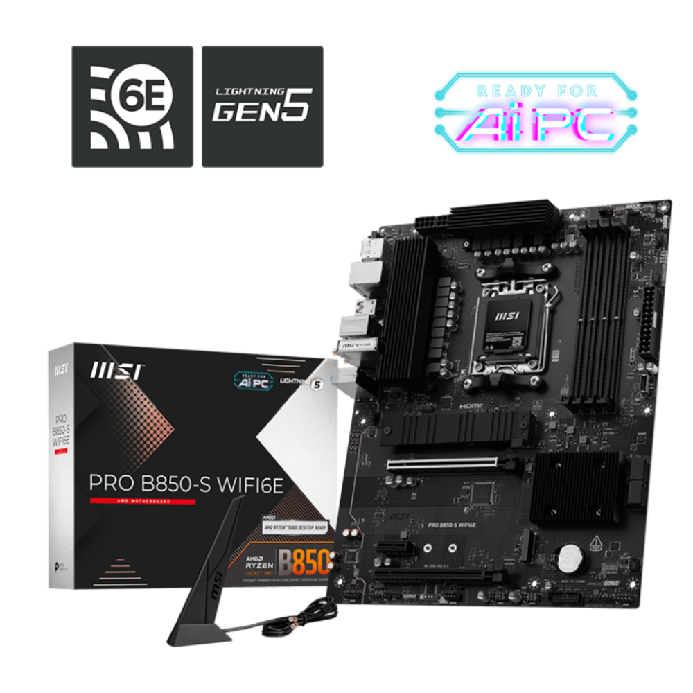 MSI Pro B850-S Wifi6e DDR5 AMD Motherboard – TechCure India