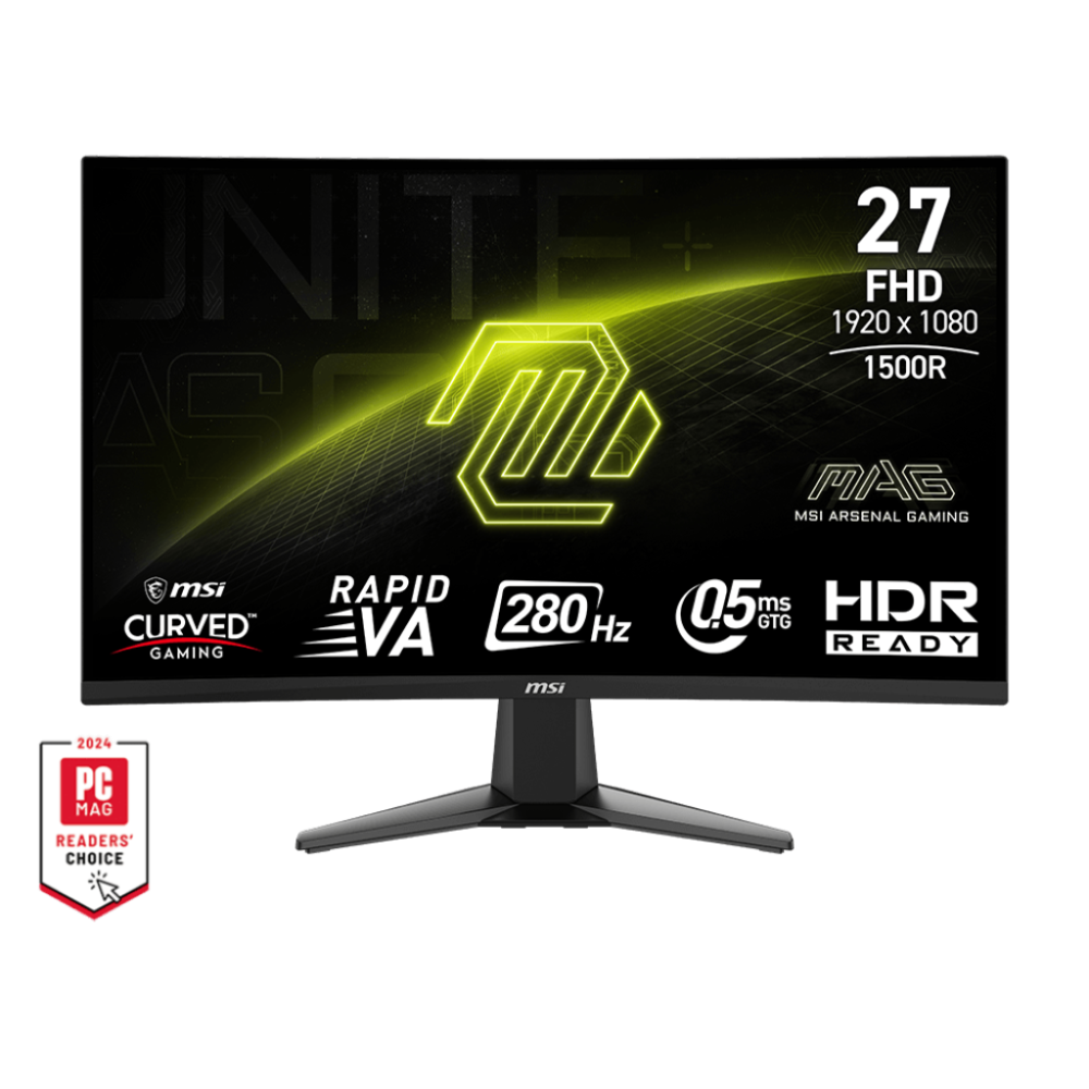 MSI MAG 276CXF Gaming Monitor | 27 Inch | 280HZ | 0.5 MS | 102% SRGB Rating