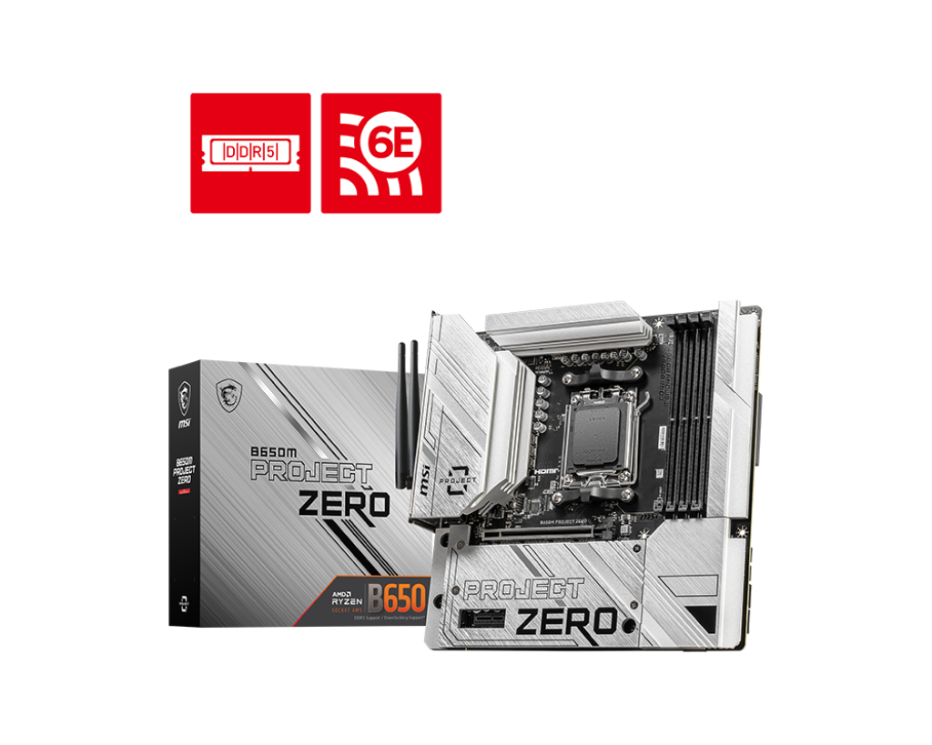 MSI B650M PROJECT ZERO MOTHERBOARD – TechCure India