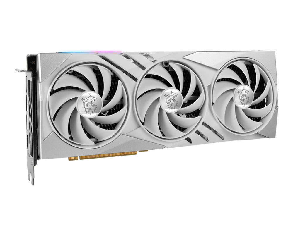MSI GeForce RTX 4070 Ti Super Gaming X Slim White 16GB Nvidia Graphic Card - 3