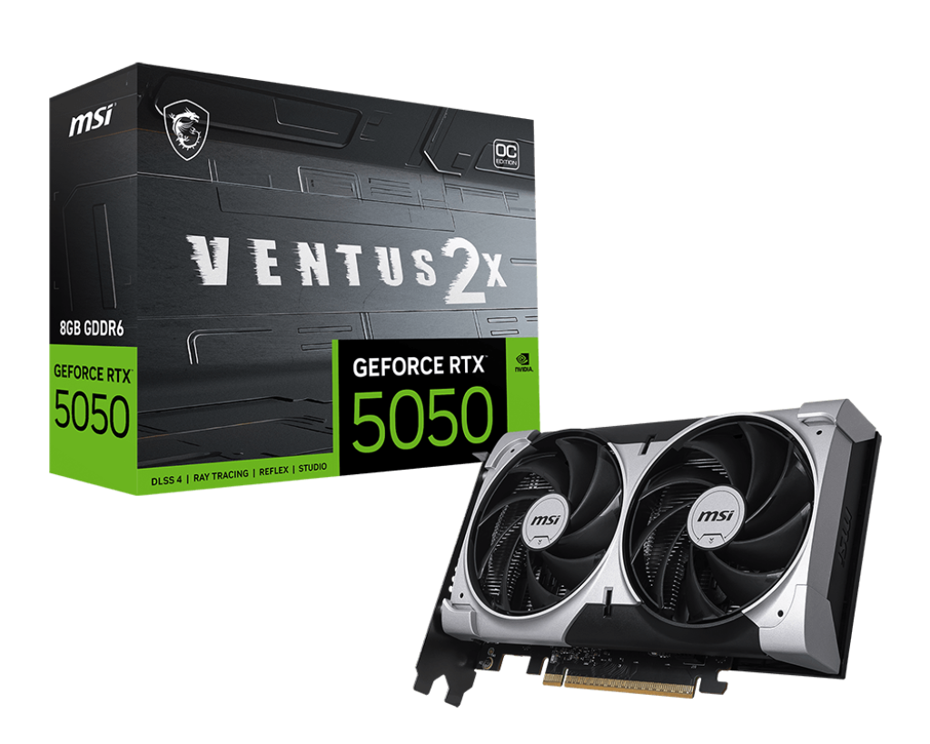 MSI GeForce RTX 5050 8G VENTUS 2X OC Graphics Cards – TechCure India