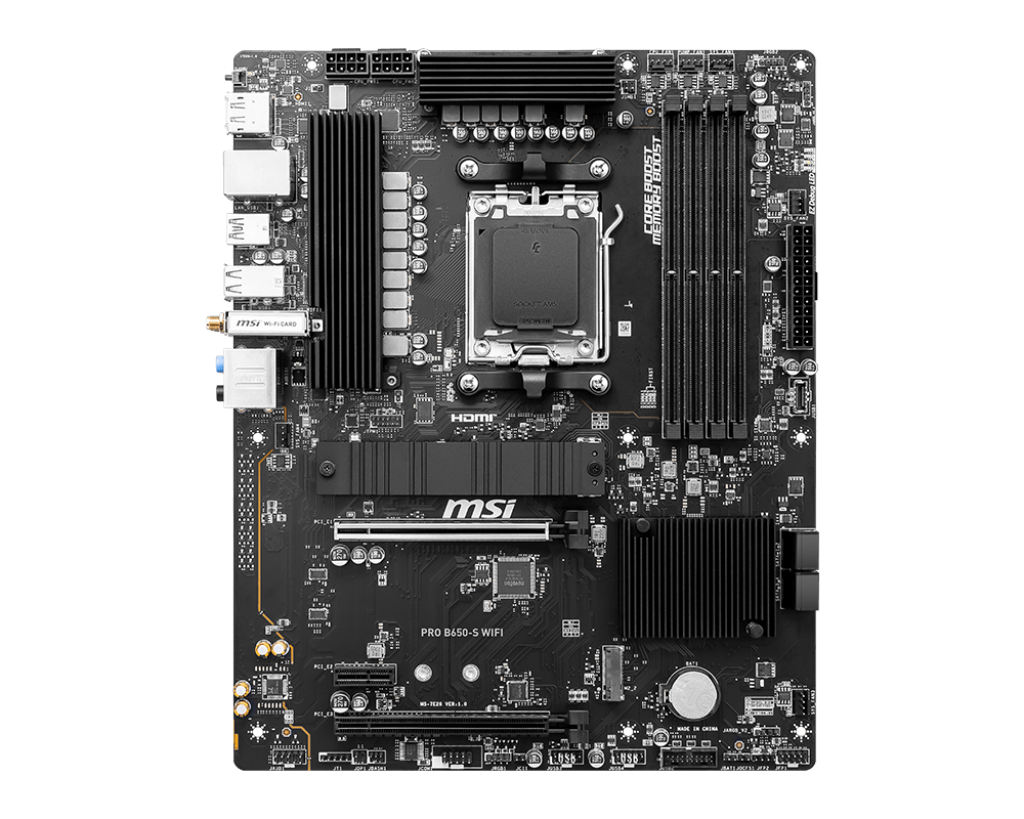 MSI AMD B650-S PRO WIFI DDR5 AMD AM5 MOTHERBOARD – TechCure India