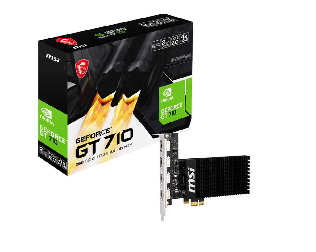MSI GEFORCE GT 710 2GD3H 4HDMI GRAPHICS CARD – TechCure India