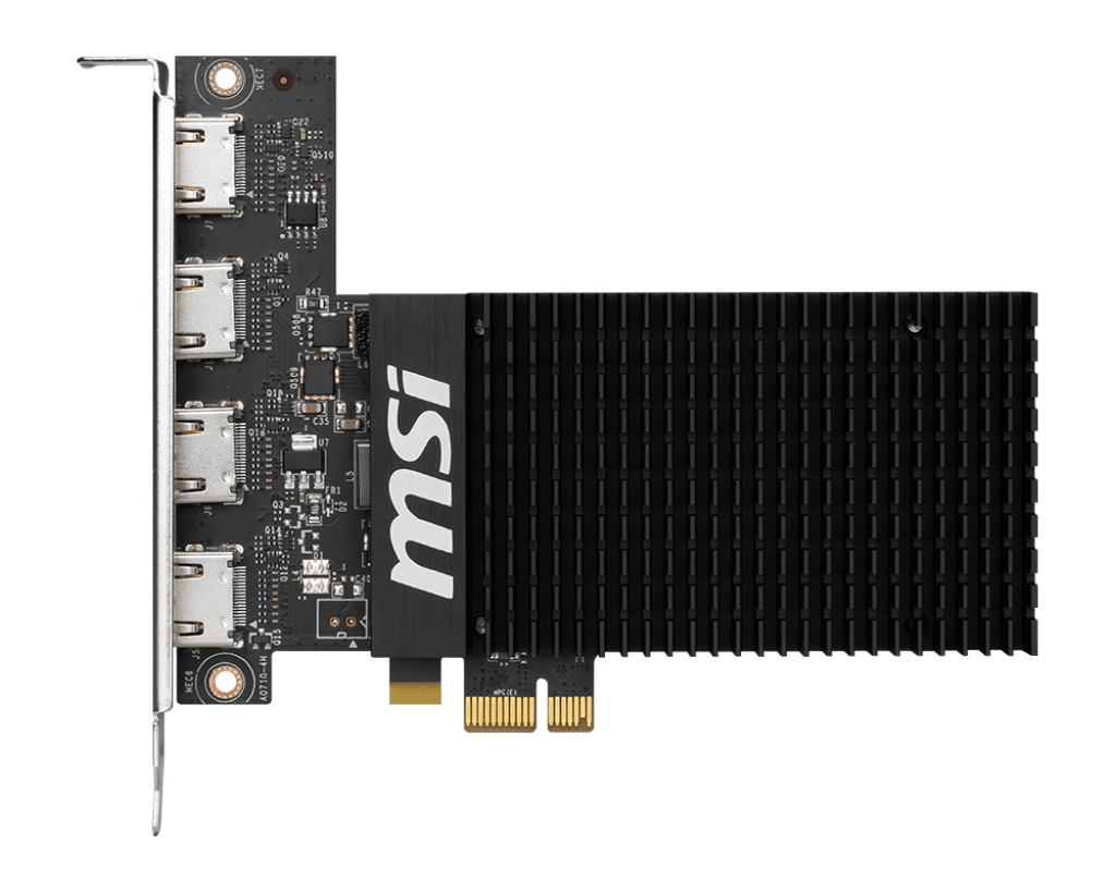 MSI GEFORCE GT 710 2GD3H 4HDMI GRAPHICS CARD – TechCure India