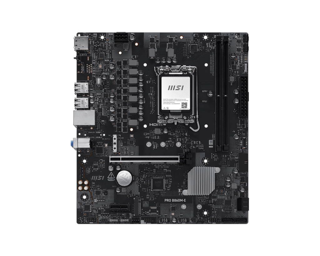 MSI PRO B860M-E INTEL LGA 1851 DDR5 Motherboard – TechCure India