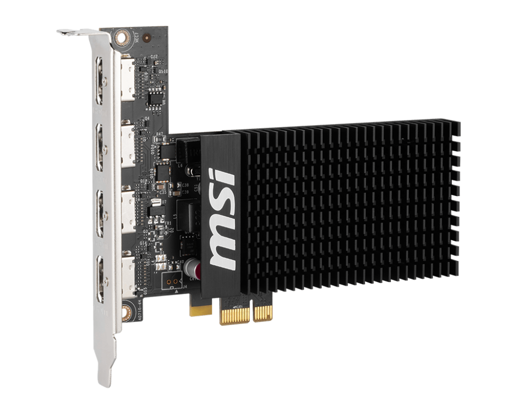 MSI GEFORCE GT 710 2GD3H 4HDMI GRAPHICS CARD – TechCure India