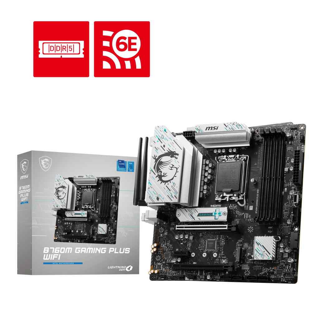 MSI B760M Gaming Plus WIFI DDR5 Motherboard Supports Intel 12th , 13th & 14th Gen Processors – TechCure India