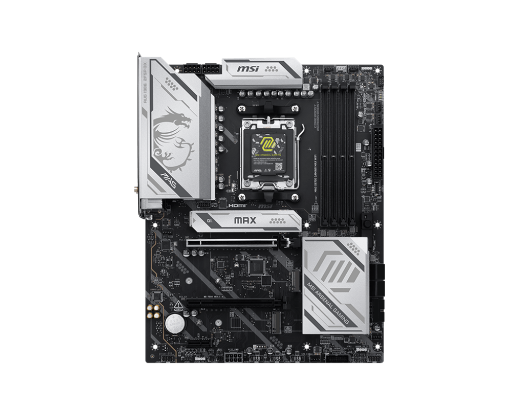 MSI MAG X870E GAMING MAX WIFI AM5 DDR5 Motherboard – TechCure India