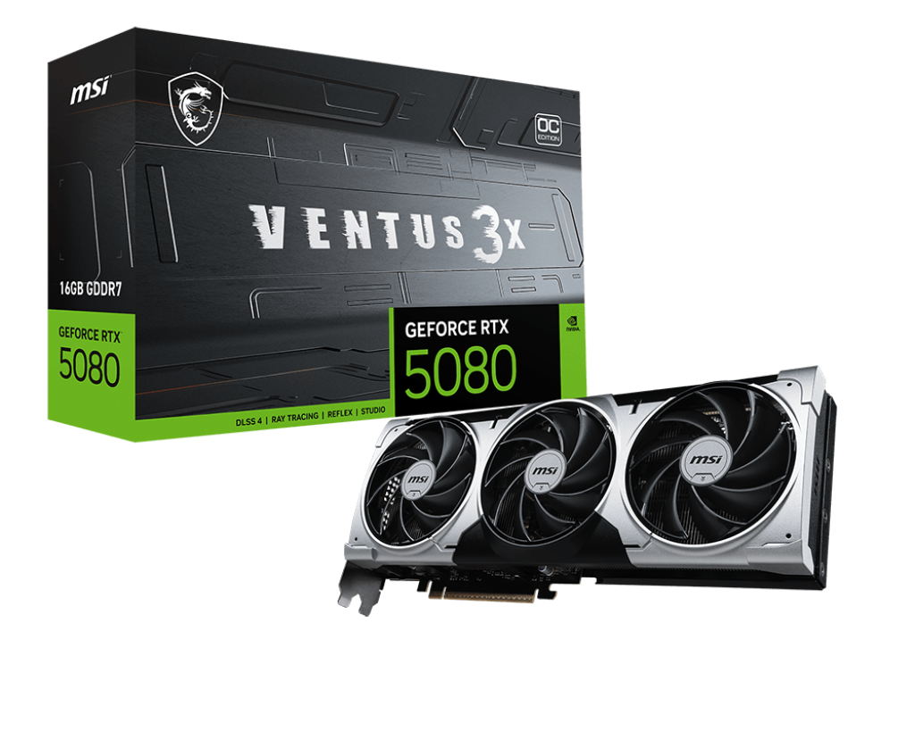 MSI GEFORCE RTX 5080 16G VENTUS 3X OC PLUS – TechCure India