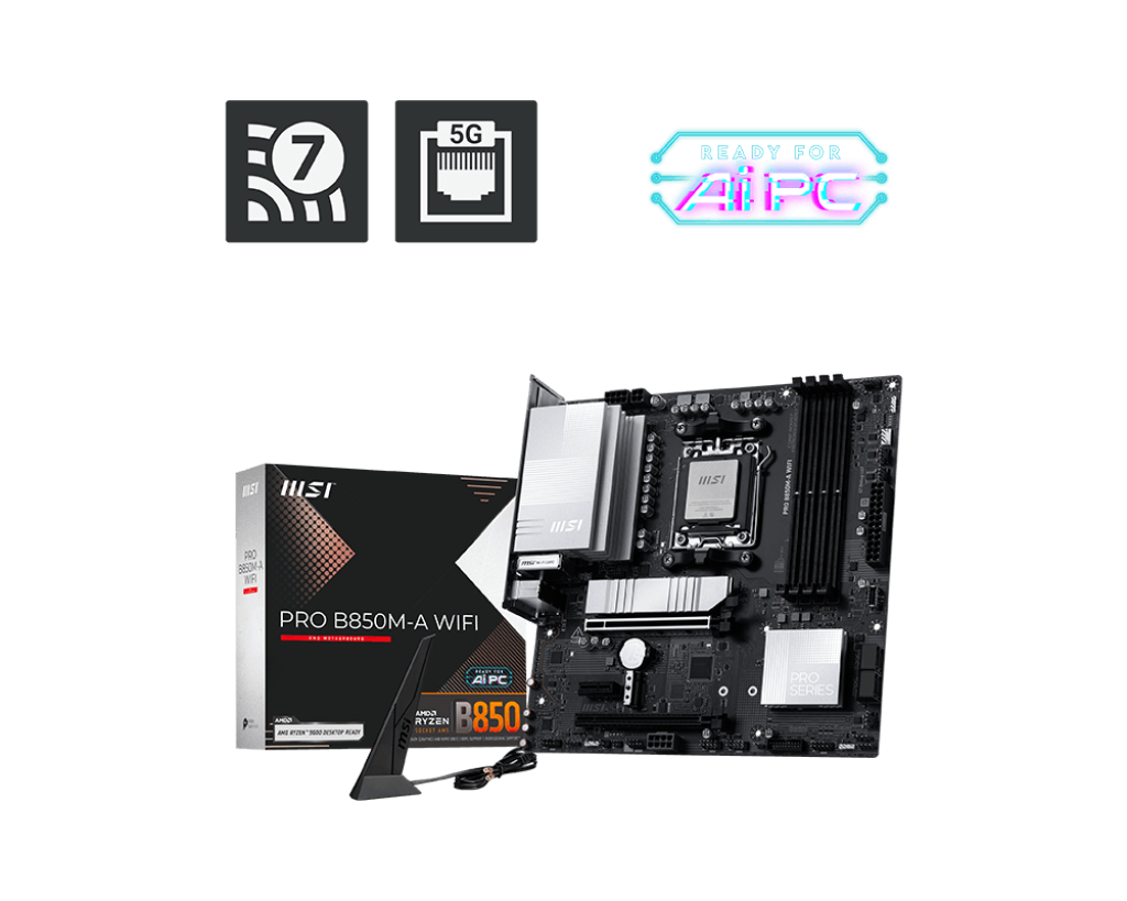 MSI B850M-A PRO WIFI DDR5 M-ATX MOTHERBOARD – TechCure India