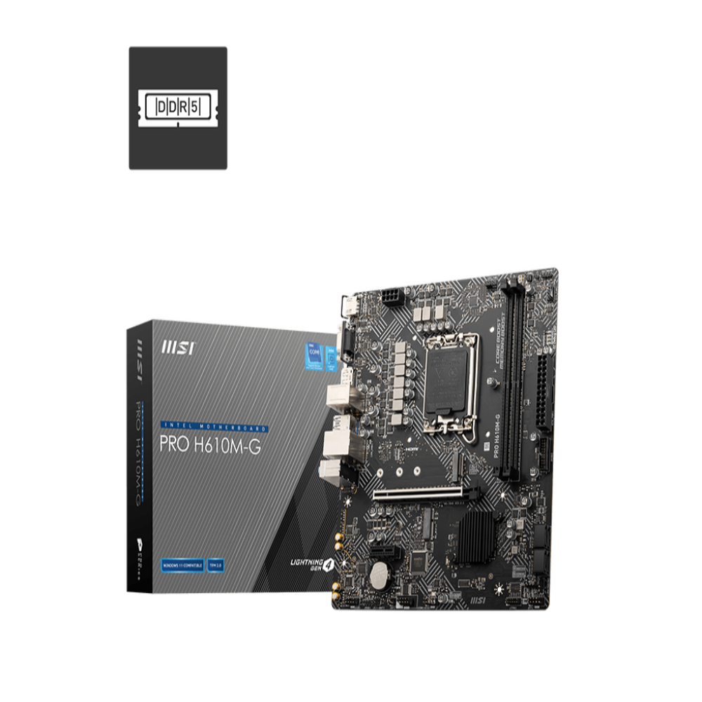 MSI Pro H610M-G Wifi DDR5 Intel Motherboard – TechCure India